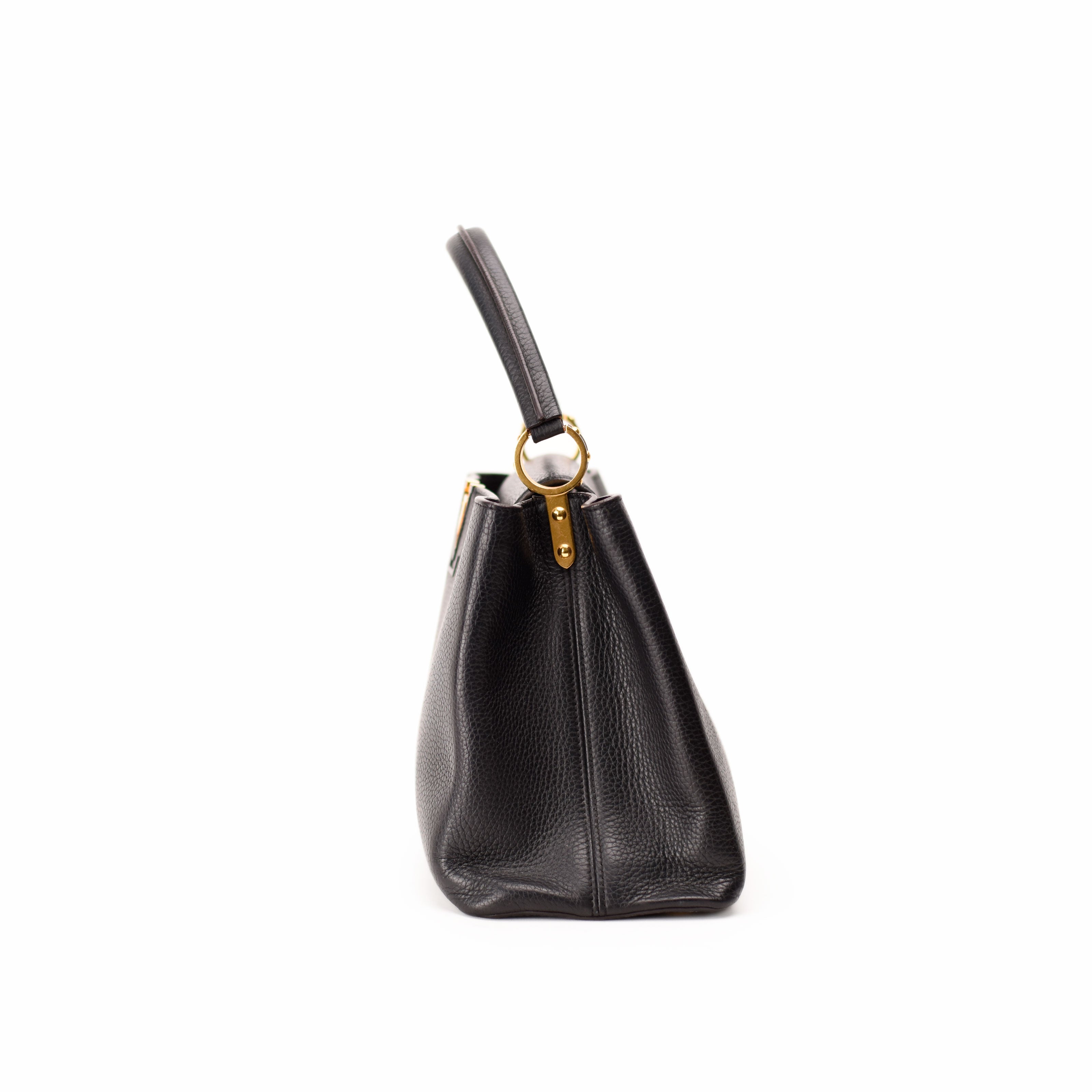 Louis Vuitton Capucines MM Black GHW