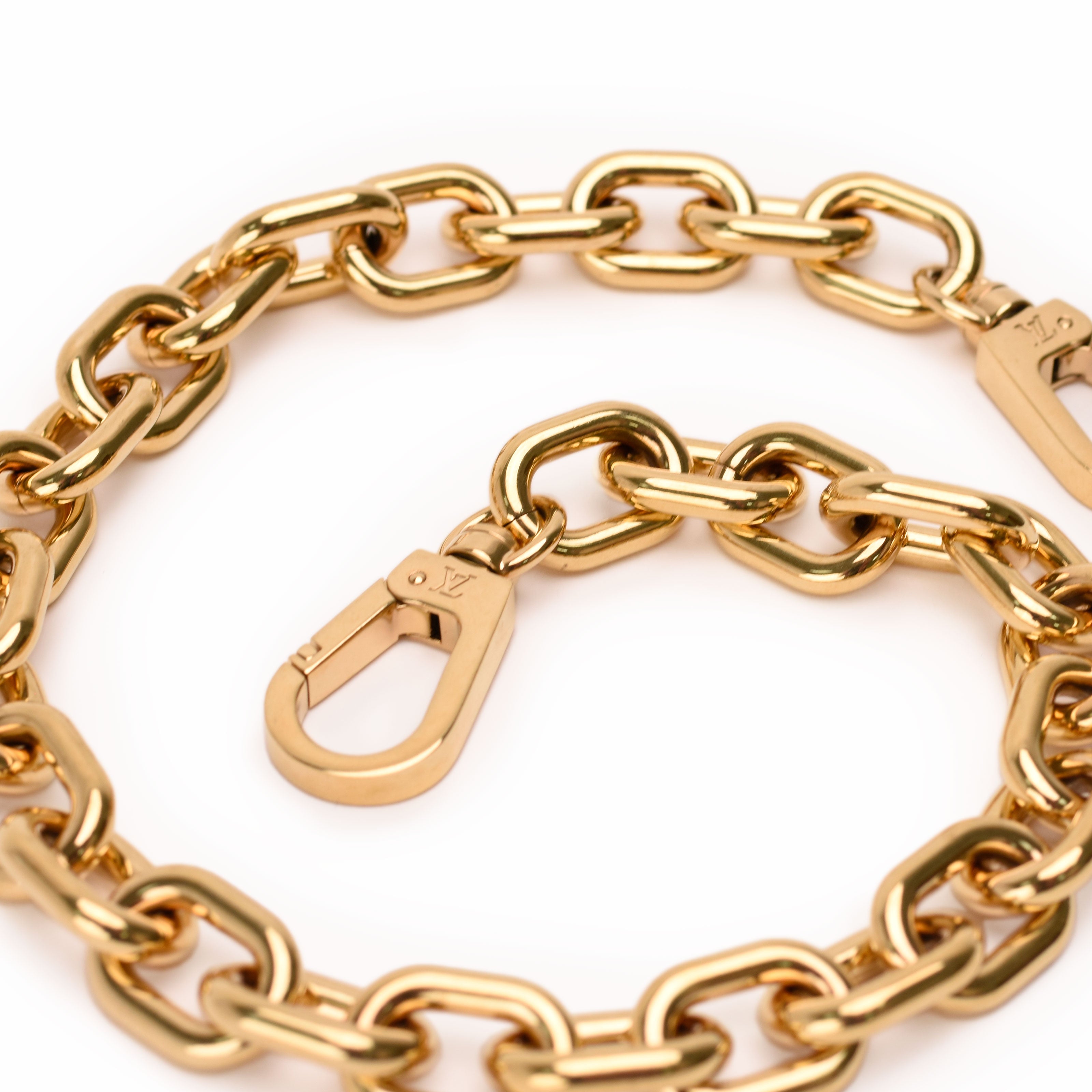 Louis Vuitton Chain Shoulder Strap Gold Thick