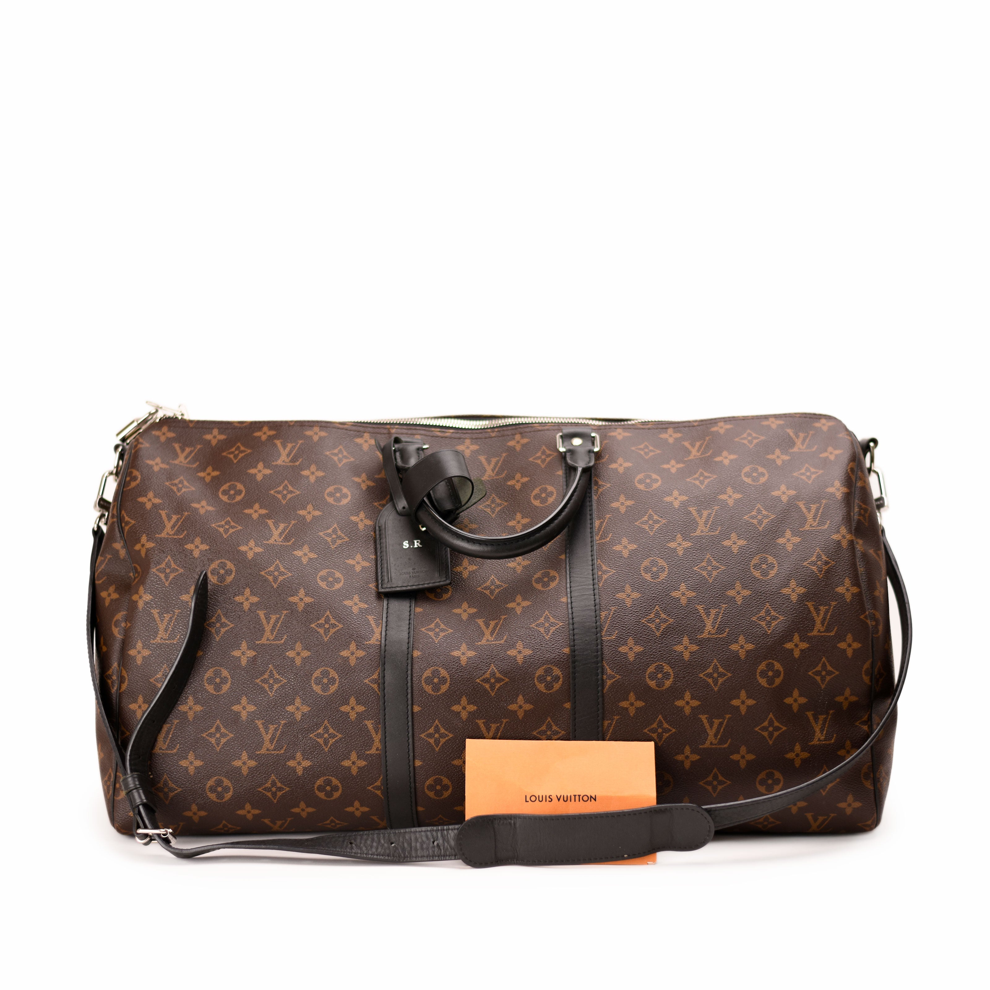 Louis Vuitton Keepall 55 B  Monogram Black