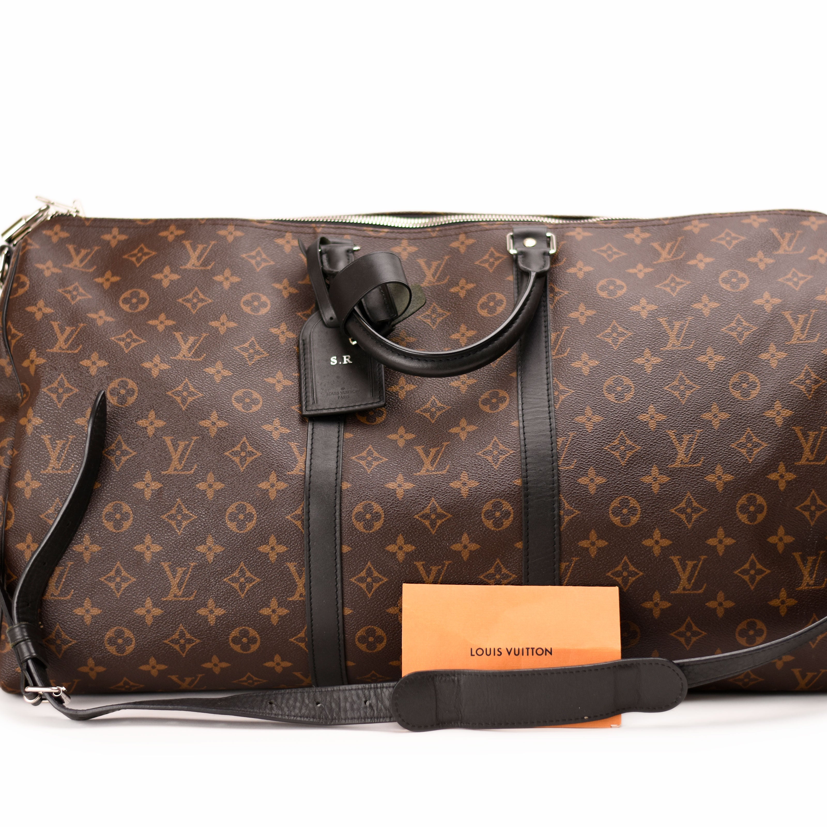 Louis Vuitton Keepall 55 B  Monogram Black
