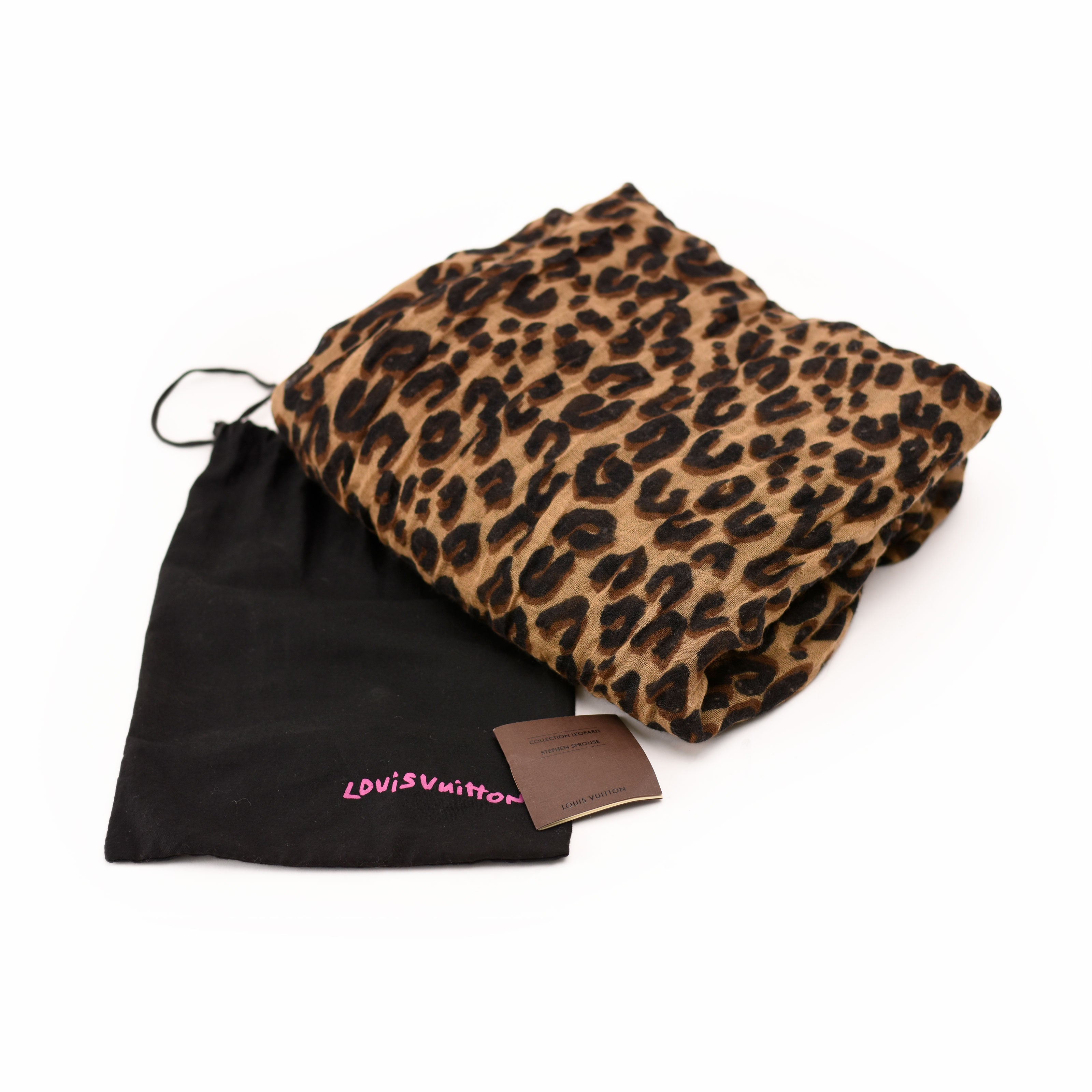Louis Vuitton Leopard Scarf