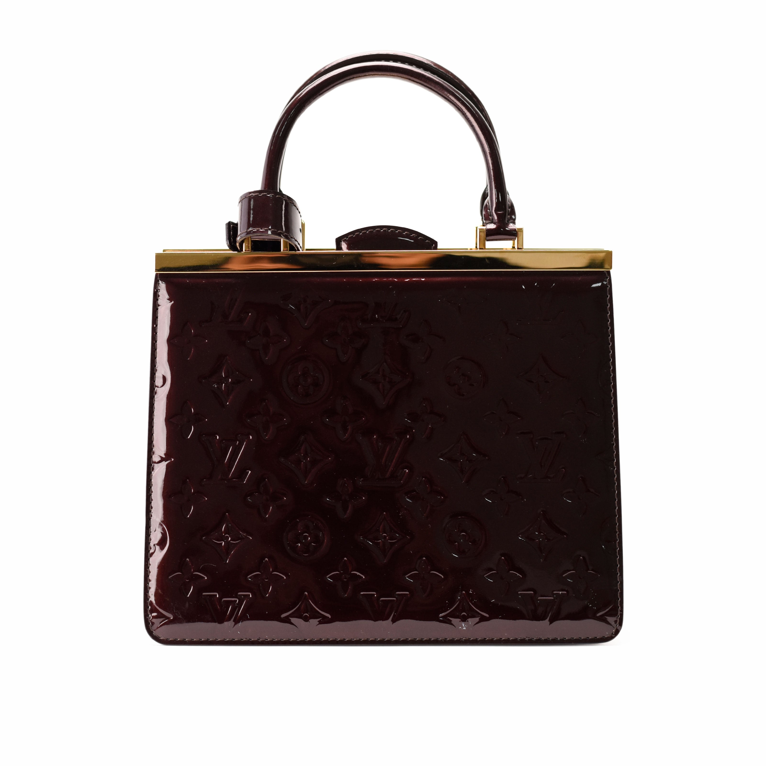 Louis Vuitton Monogram Amarante Red Vernis Deesse MM