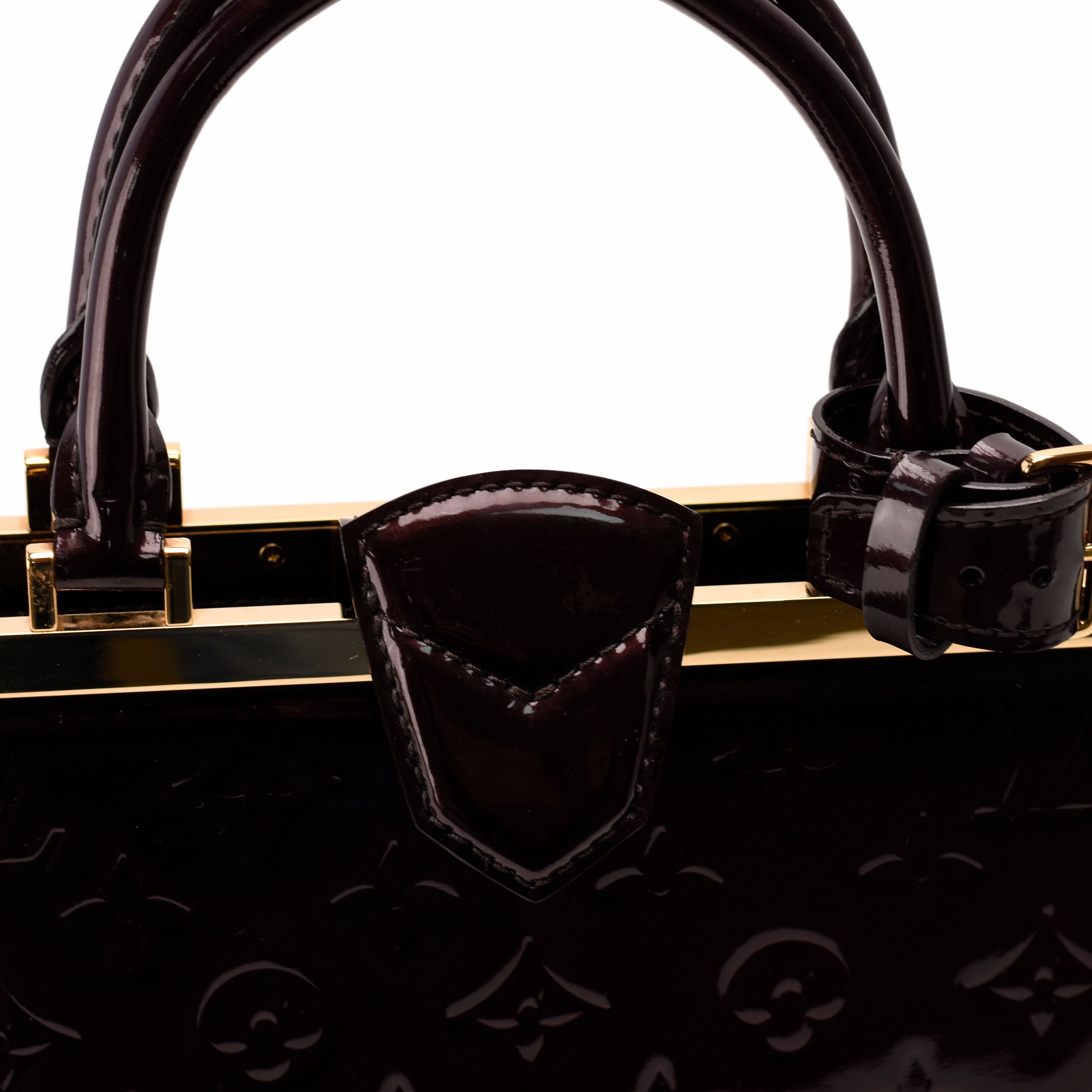 Louis Vuitton Monogram Amarante Red Vernis Deesse MM