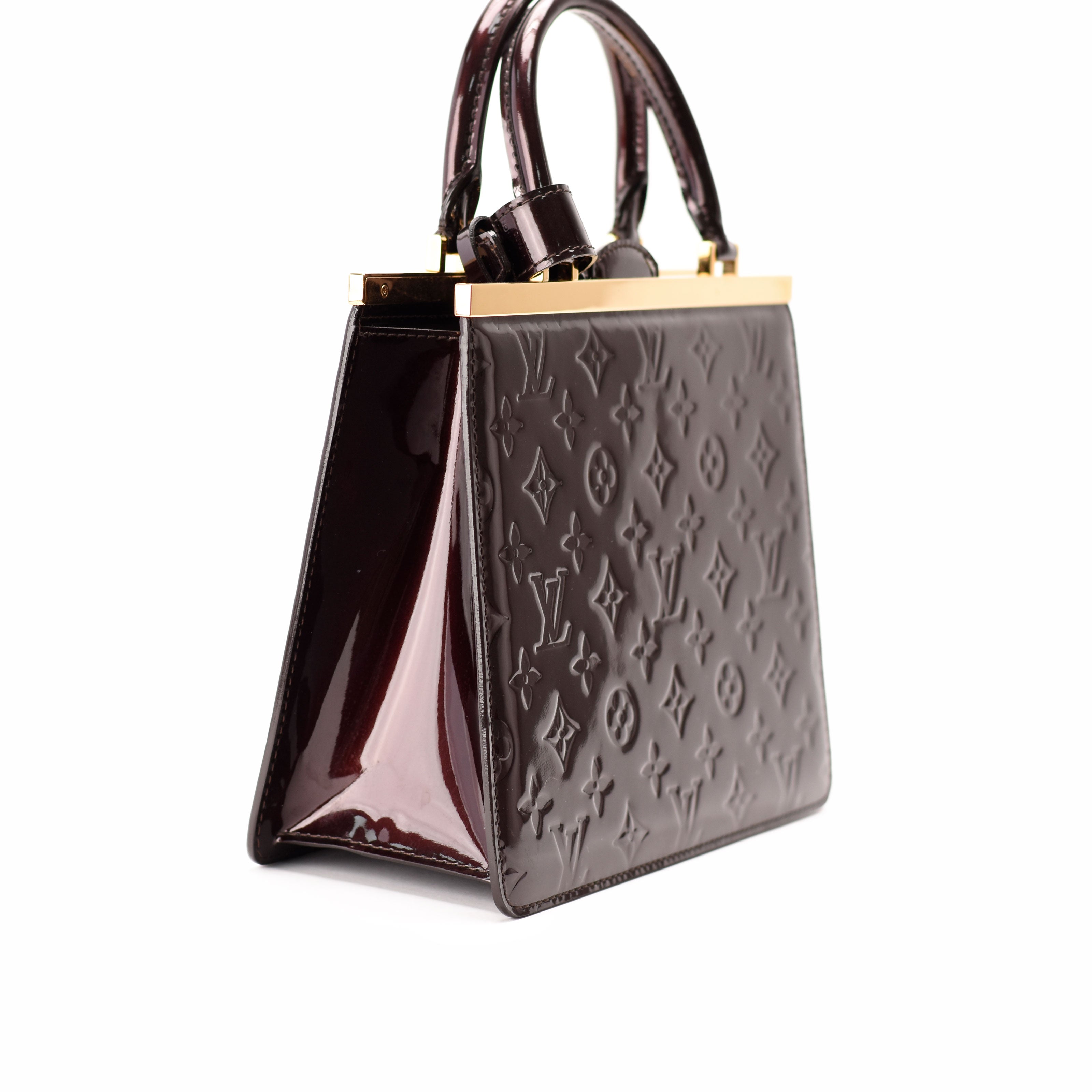 Louis Vuitton Monogram Amarante Red Vernis Deesse MM