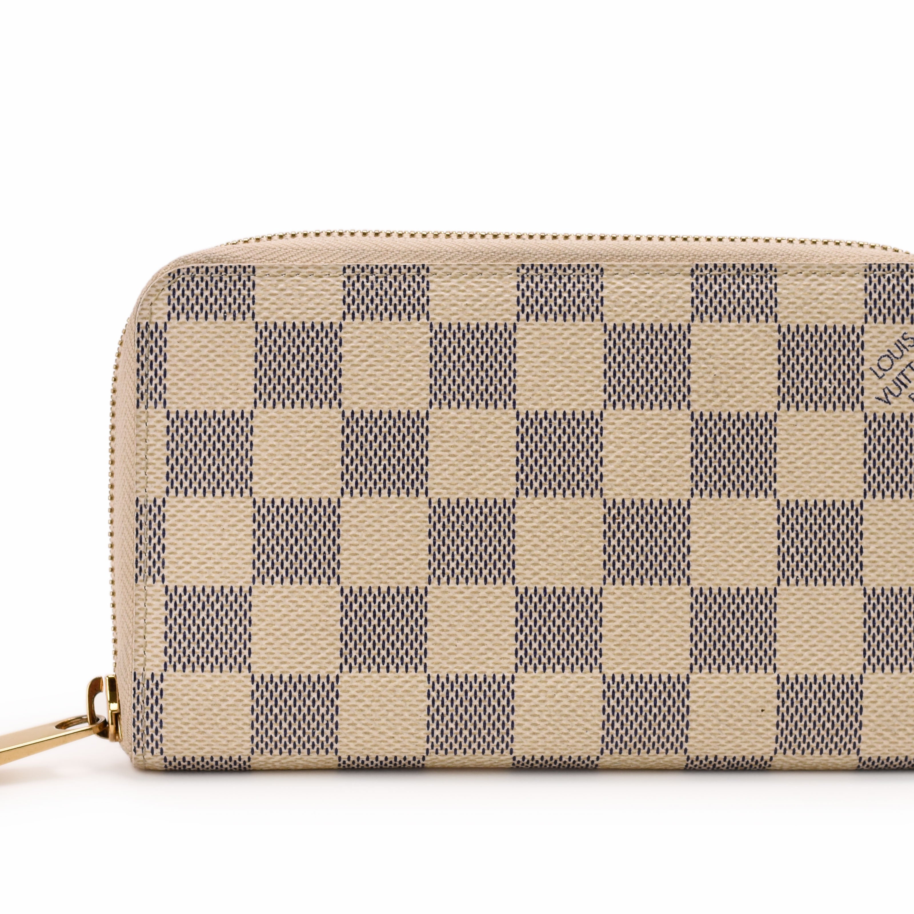 Louis Vuitton Damier Azur Zippy Compact Long  Wallet