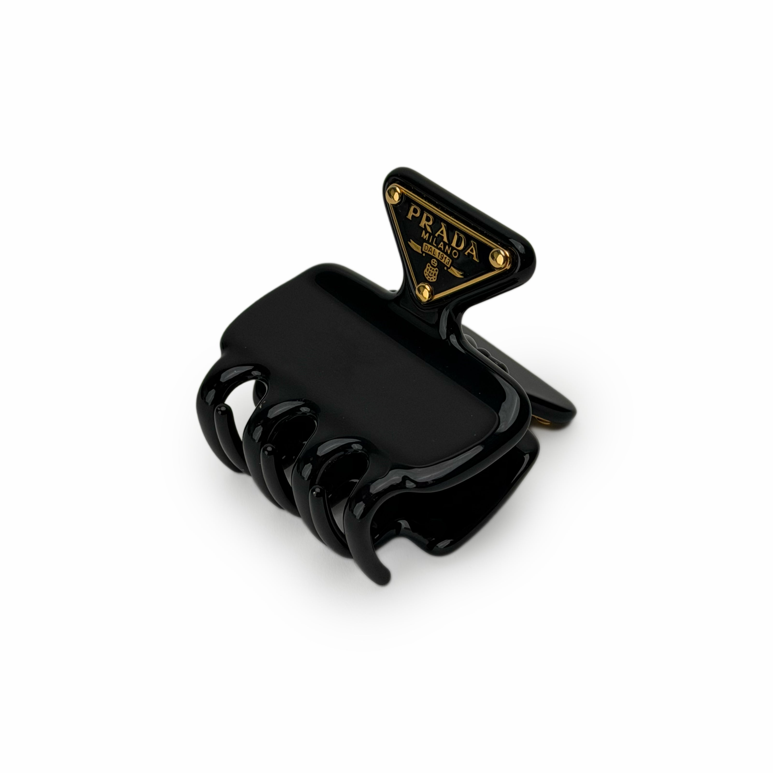 Prada Metal Claw Clip Black