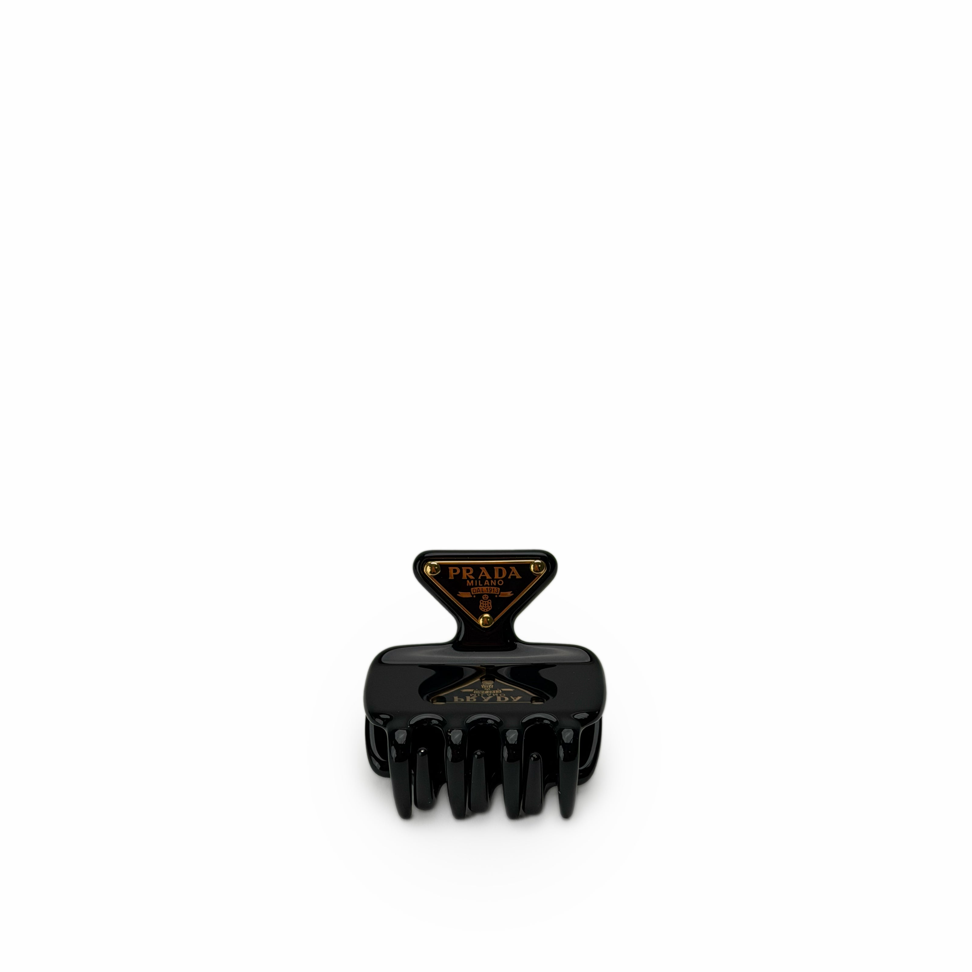 Prada Metal Claw Clip Black