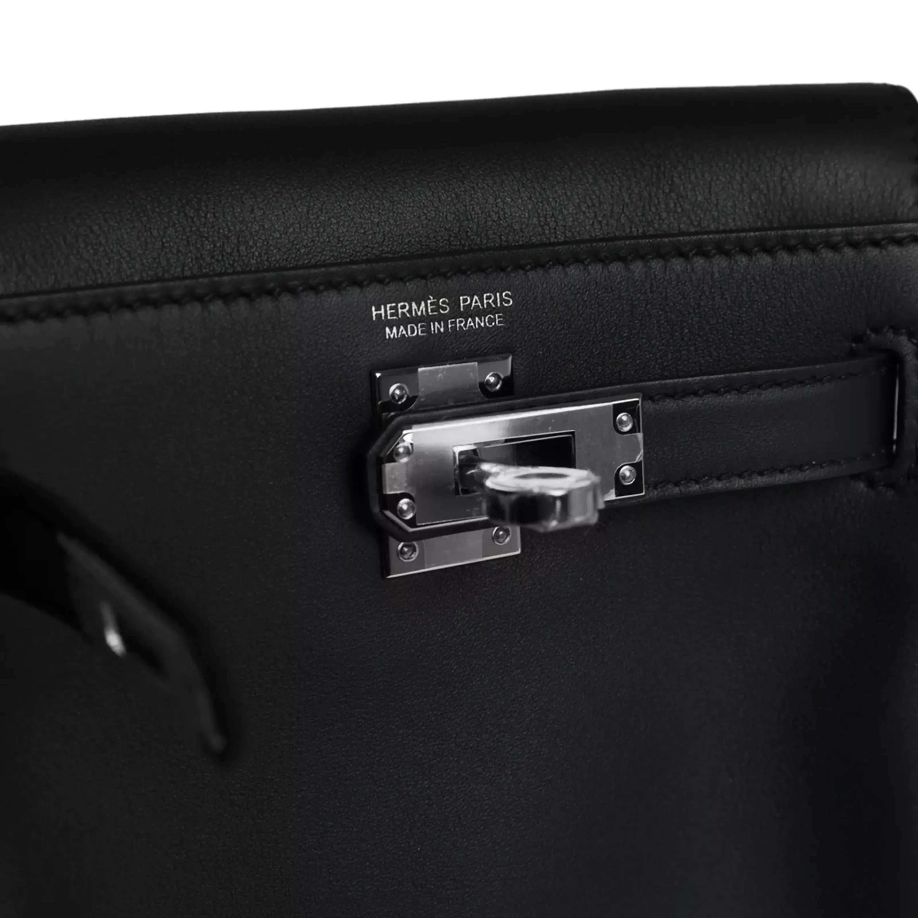 Hermès Mini Kelly Jump Backpack Black Swift PHW 3