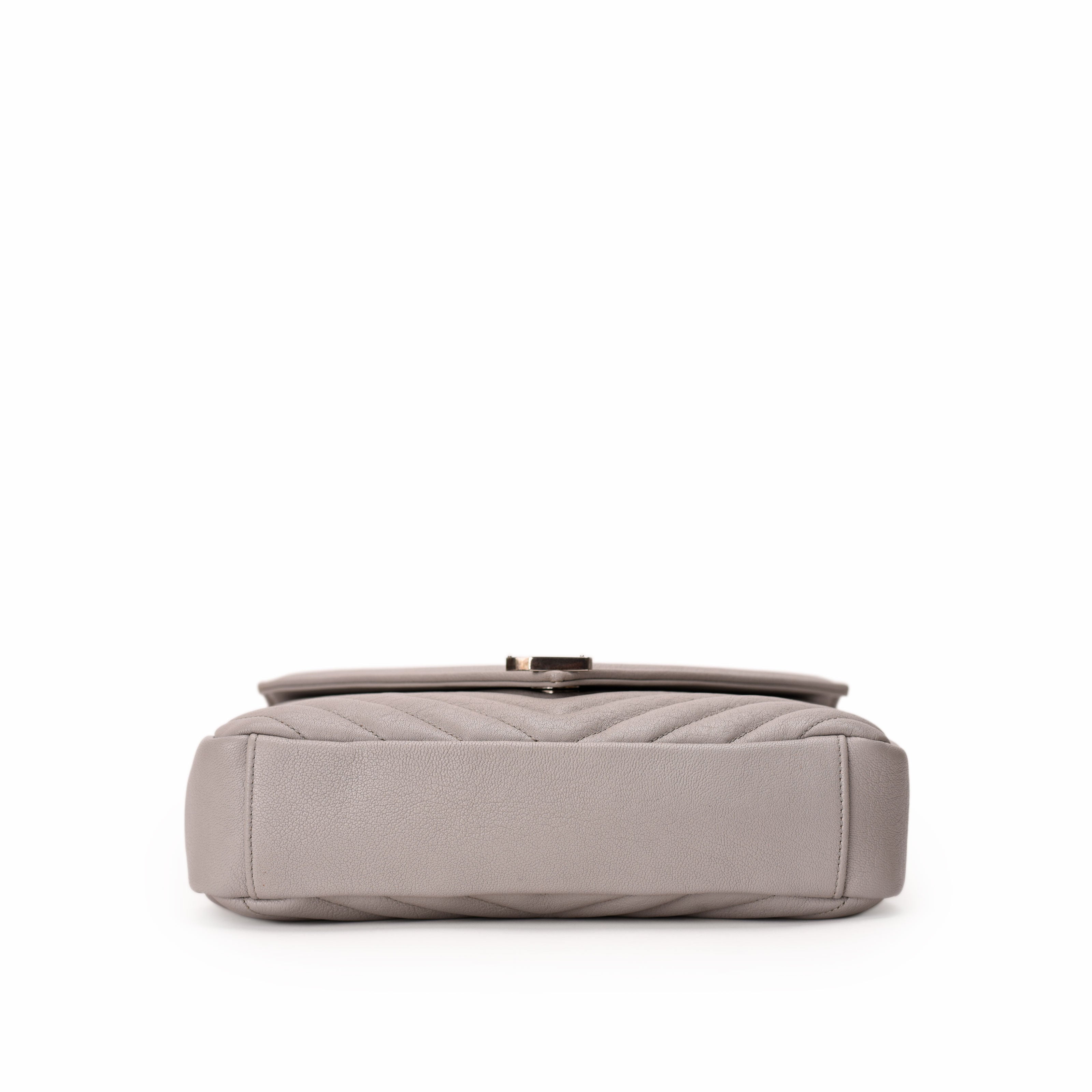 Saint Laurent College Medium Shoulder Bag Gray