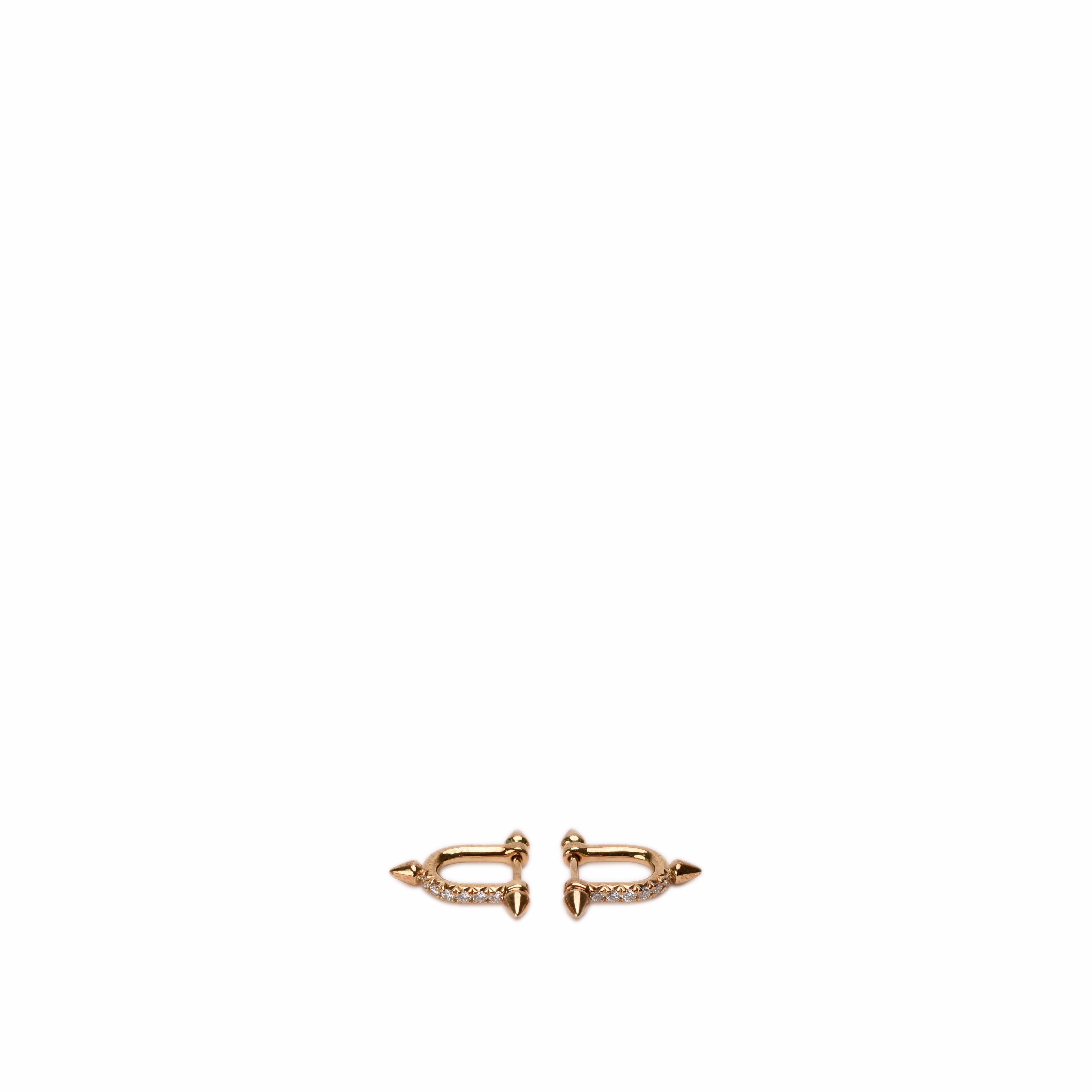 Tiffany Titan by Pharrell Williams Small Earrings in Gold with Diamonds
