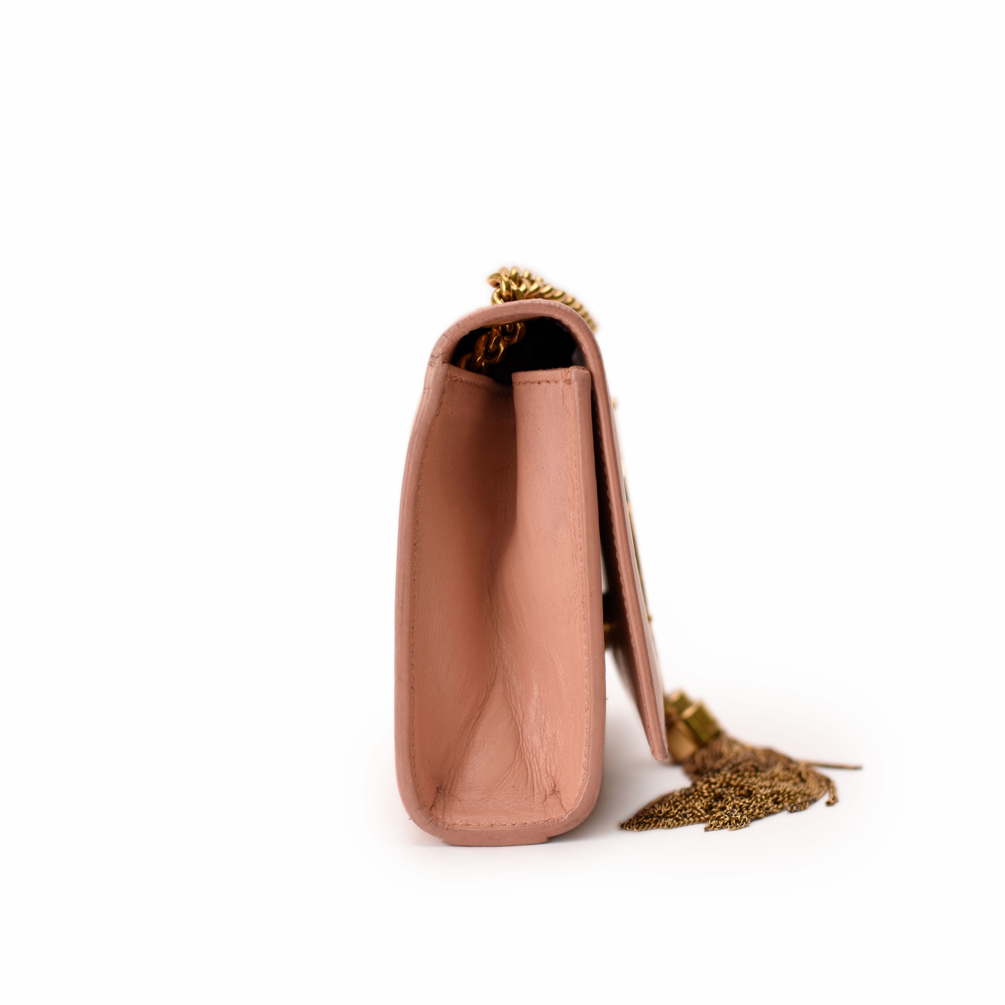 Saint Laurent Kate Small Pink GHW Bag