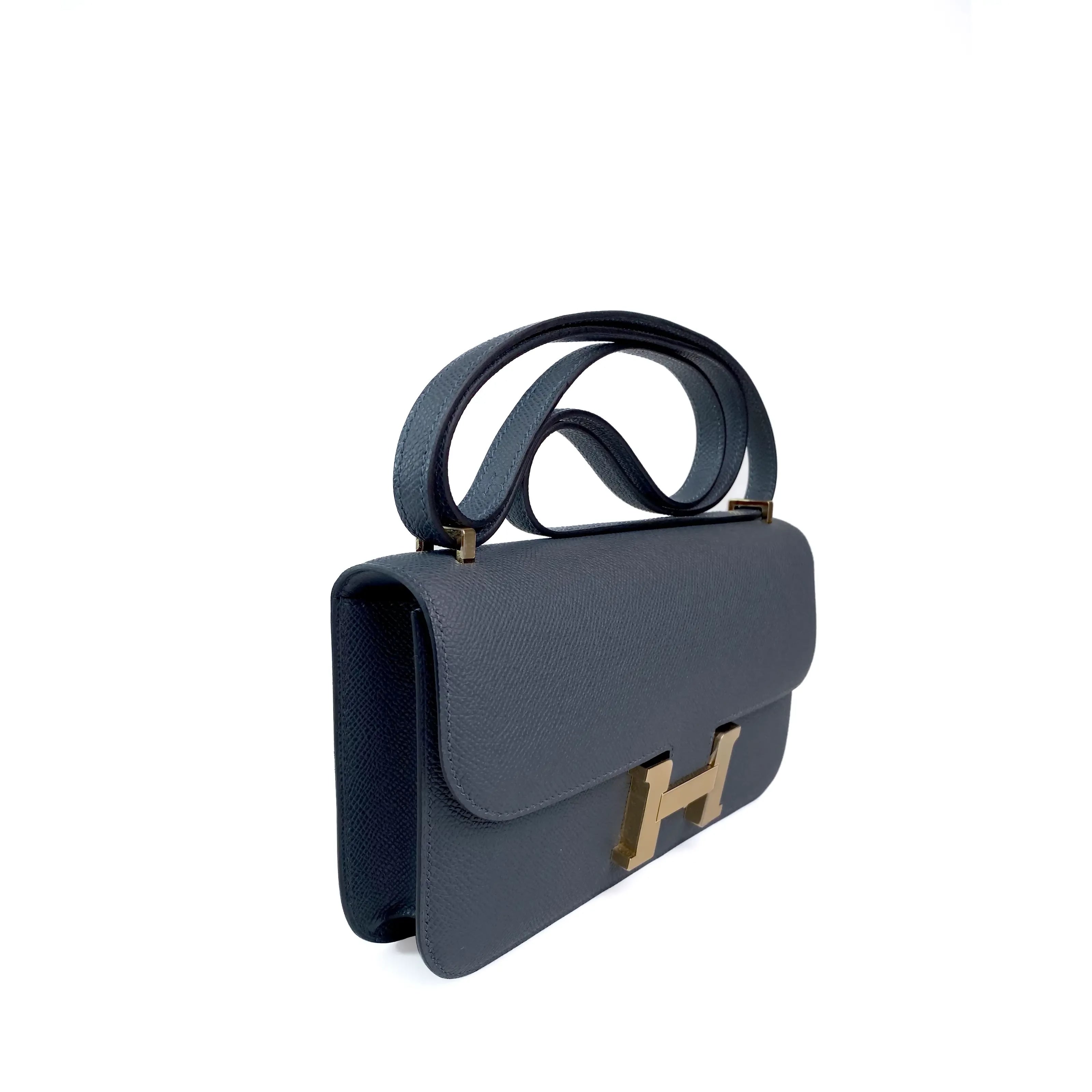Hermes Constance Elan in Bleu De Malte Epsom GHW 2